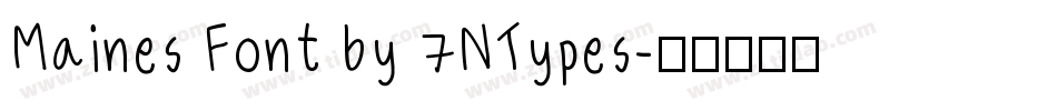 Maines Font by 7NTypes字体转换